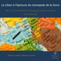 Carte géopolitique du Liban dans son environnement régional